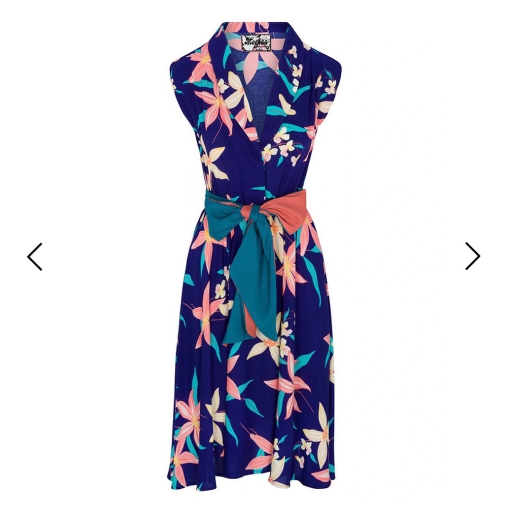 Meghan Honeysuckle MIDI Dress from Wolfe & Badger